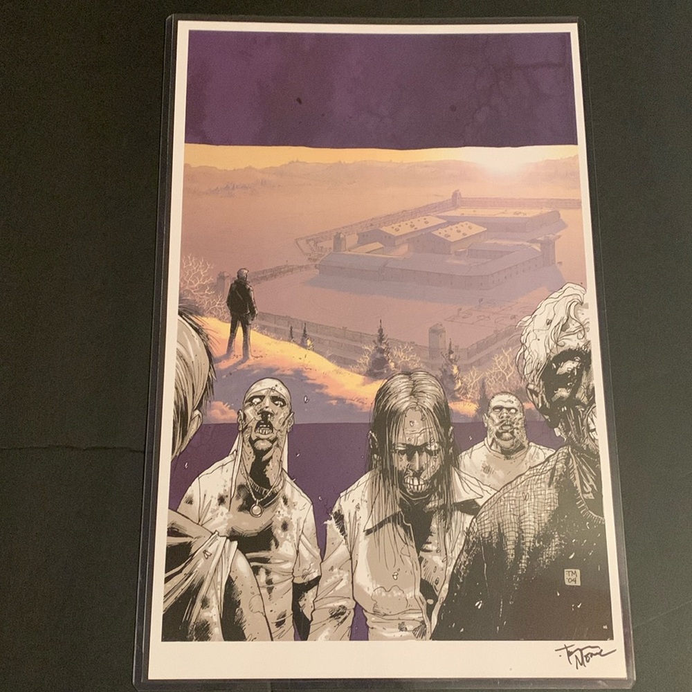 The Walking Dead : 11.5”x17.5” poster autographed by Tony Moore